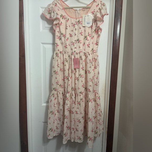Ivy City Co Dresses & Skirts - Ivy City Co Pink Nola Floral Tiered Ruffle Dress